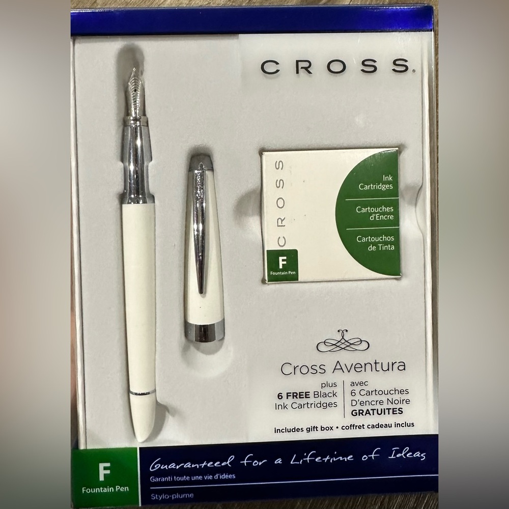 White cross aventura fountain pen